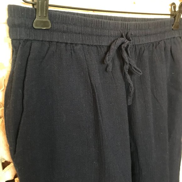 J. Crew Navy 100% Cotton Lightweight Flowy Pants S - Picture 4 of 12